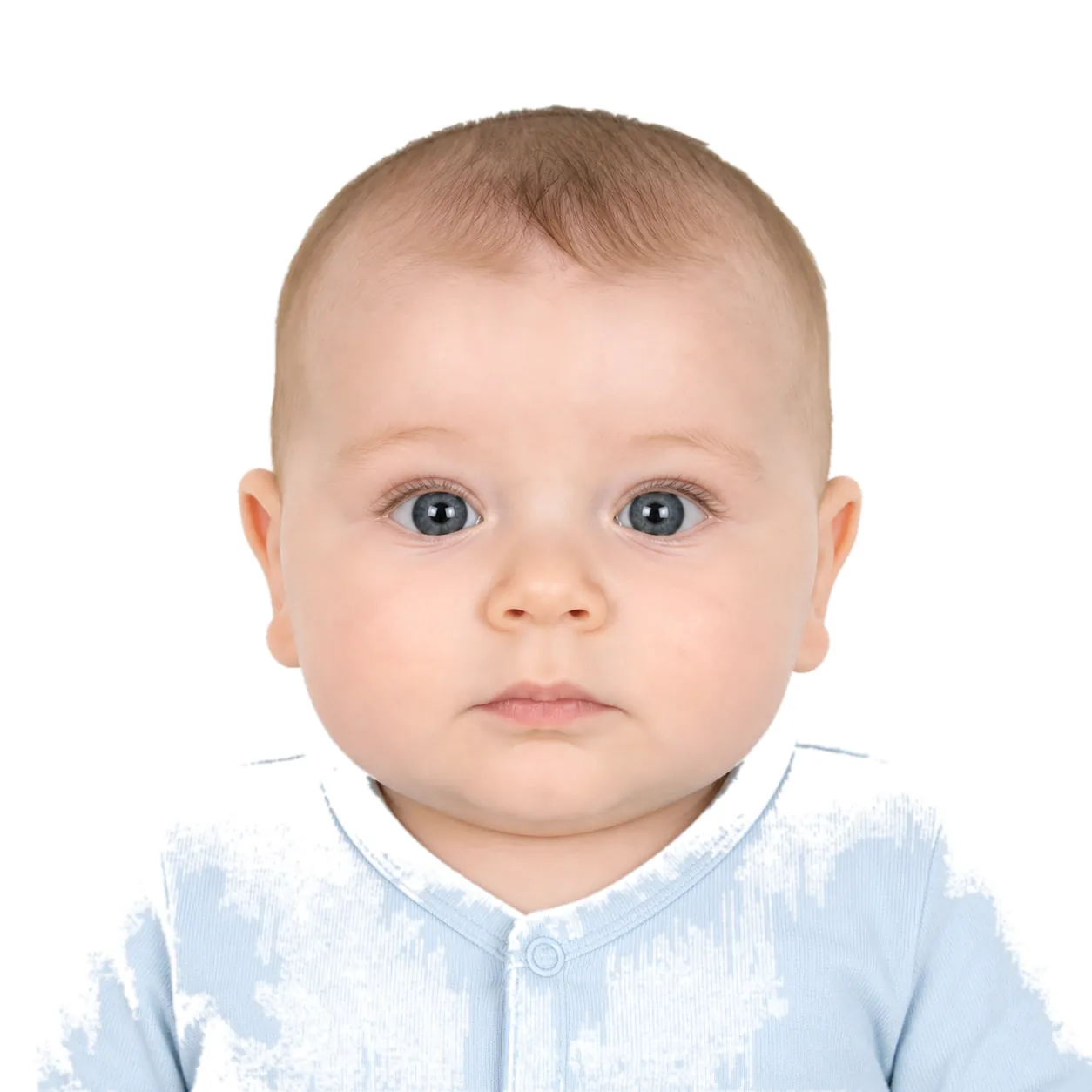 Infant passport photo example