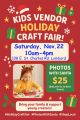 Kids Vendors Craft Fair Plus Photos with Santa 11-22-25